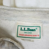 Vintage LL Bean River Drivers Henley Shirt 70s 80s Thermal Wool USA Mens XLT
