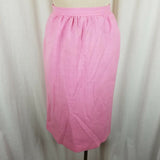 Vintage Elysee Gathered Hippie Boho Midi Skirt Bubblegum Pink Womens 10 80s USA