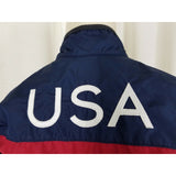 VIntage Nike USA USATF Olympic Track & Field Navy Windbreaker Jacket Womens XS