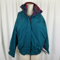 Columbia Bugaboo Southwestern 3-in-1 Winter Parka Fleece Jacket Womens L Radial