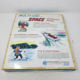 Vintage NRC The Original Space Brand Sportsman`s Blanket BLUE NOS Mid Century