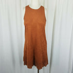 Garage Microfiber Tunic Tank Slip Mini Dress Womens S Cut Out Punch Design Rust