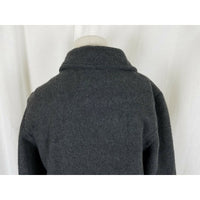 Amelia by BeCool Wool Charcoal Military Double Breasted Peacoat Jacket Womens L