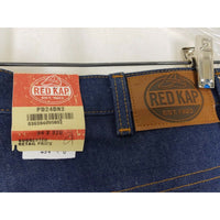 Red Kap Carpenter Jeans Deadstock Blue DENIM Pants Mens 34x33 Orange Stitching