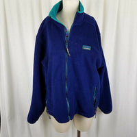 Vintage LL Bean Windbloc Series Polartec Fleece Jacket Mens L Full Zip Up 90s