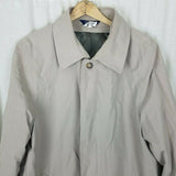 Stafford Insulated 3/4 Length All Weather Car Coat Mens M Zip Out Wool Liner Tan