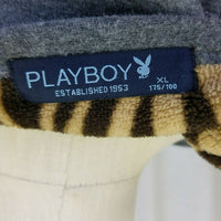 Playboy Fleece Lined Jersey Knit Gray Crewneck Sweatshirt Top Womens XL 175/100