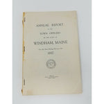 Annual Report Town Officers of Windham Maine 1937 Cumberland County Sebago Lakes