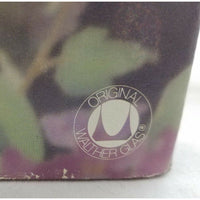 Mikasa Walther Glass West Germany Crystal 9" Serving Bowl Maria Spring Medley