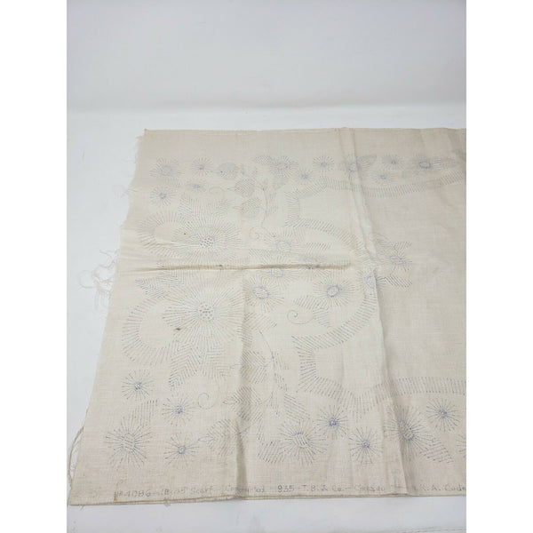TB&Co Chicago Needlework Tablecloth Scarf 1935 18x45 Embroidery Hand Work 4086