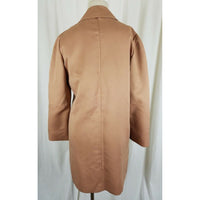 Vintage London Fog Maincoats Textured Polyester Trench Coat Womens 10 USA 60s