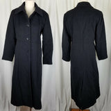 Harve Bernard Petites Alpaca Mohair Wool Long Maxi Peacoat Dress Coat Womens 8P