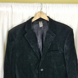 Calvin Klein Luxe Modern Fit Black Velvet Sportcoat Jacket Blazer Mens M