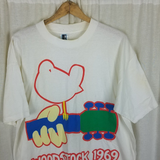 Vintage Woodstock 1969 TShirt Mens XL 80s 90s Repop GEM Single Stitch Cotton