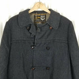 Vintage Loden Coat Lodenfrey Charcoal Loop Button Peacoat Jacket Boys Girls 20