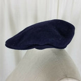 Kangol 100% Wool Felt Newsboy Cabbie Ascot Hat Mens Adults 20 Navy Blue England