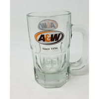 LARGE A&W Depuis Since 1956 Clear Glass Handled Cup Mug Stein Tankard Rootbeer