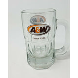 LARGE A&W Depuis Since 1956 Clear Glass Handled Cup Mug Stein Tankard Rootbeer