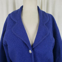 John Meyer Classics Boiled Felted Wool Cardigan Sweater Jacket Blazer Womens S