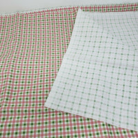 Screenprinted Check Checked Cotton Fabric 1+ yards