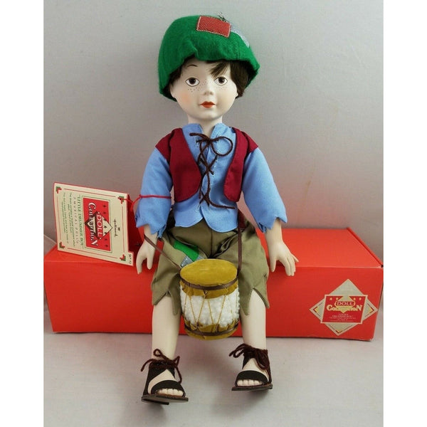 RARE Hallmark Little Drummer Boy Porcelain Doll Collection Christmas Musical