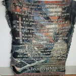 MDW It Is The Soldier Stay Army Military Custom Woven Tapestry Throw Cotton USA