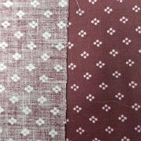 Birdseye Calico Cotton Fabric Screenprinted Woven 1+ Yards Vintage Material