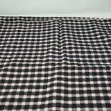 Vintage Seersucker Puckered Plisse Fabric Checkered Woven Cotton 3.5+ Yards