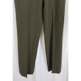 Poly Wool Tropical Trousers 2241 Green Military Army Pants Mens 29R Olive 1980s