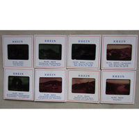 Lot of 8 Hamburg GERMANY RHEIN 35MM SLIDES RED BORDER Scenery Water Boats Ship
