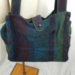 Johnson Woolen Mills Southwestern Wool Blanket Shoulder Tote Bag Purse Satchel