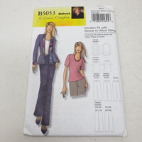 BUTTERICK Connie Crawford Sewing Pattern B5053 Women XS-XL Pants Top Jacket Suit