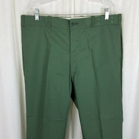 Vintage Sears Work Leisure Pants Full Fit Perma-Prest Mens 38x28 70s USA Green