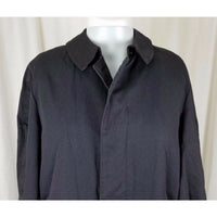 Pietro Sabatini Placket Front Trench Coat Mens 36L Removable Pile Fur Lining