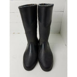 Wool Blanket Lined Rubber Rain Boots Galoshes Waterproof Pull-on Canada Womens 7