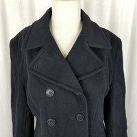 Jones New York Double Breasted Winter Wool Military Short Peacoat Coat Womens S