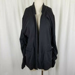 I.am Jersey Knit Cotton Open Front Wrap Sweater Jacket Womens XXL 2XL Shacket