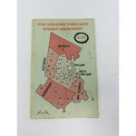 Vintage The Greater Portland Street Directory Maine Maps Book Booklet Ephemera