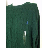 Polo Ralph Lauren Cable Knit Sweater Mens XXL 2XL Crew Neck Classic Pony Logo