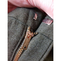 Vintage Wool Serge Class l Trousers 2234 Green Military Army Pants Mens size 29R