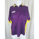 NAAI Bajic # 26 Soccer Futbol Jersey Mens M Purple Gold Speckled Sheen Collared