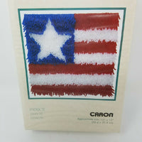 WonderArt Latch Hook Kit 12"X12" Patriot American Flag Arts Crafts 4th of July