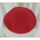 Vintage 1950s Fashions by Arlington Fifth Avenue 100% Wool Red Beret HAT Chapeau