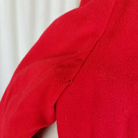 MackIntosh Boiled Wool Cardigan Sweater Jacket Womens M Ribbon Trim Collarless
