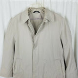 Oleg Cassini Insulated Placket Front Trench Coat Mens 34 XShort Removable Liner