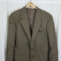 Polo University Club Ralph Lauren Wool Checked Sportcoat Jacket Blazer Mens 44 T