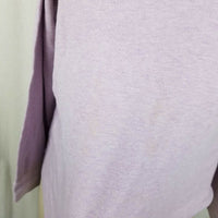 LL Bean Jersey Knit Long Sleeve Heathered Turtleneck Shirt Top Womens XL Pastel