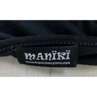 Maniki Cropped Patchwork Summer Swing Jacket Womens M Asymmetrical 3/4 Sleeves