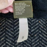 Maralyce Ferree Boutique Faux Fur Herringbone Jacket Blazer Womens S Maine USA