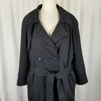 Forecaster Cape Top Wool Flannel Lined Belted Tie Spy Trench Coat Womens 6P USA